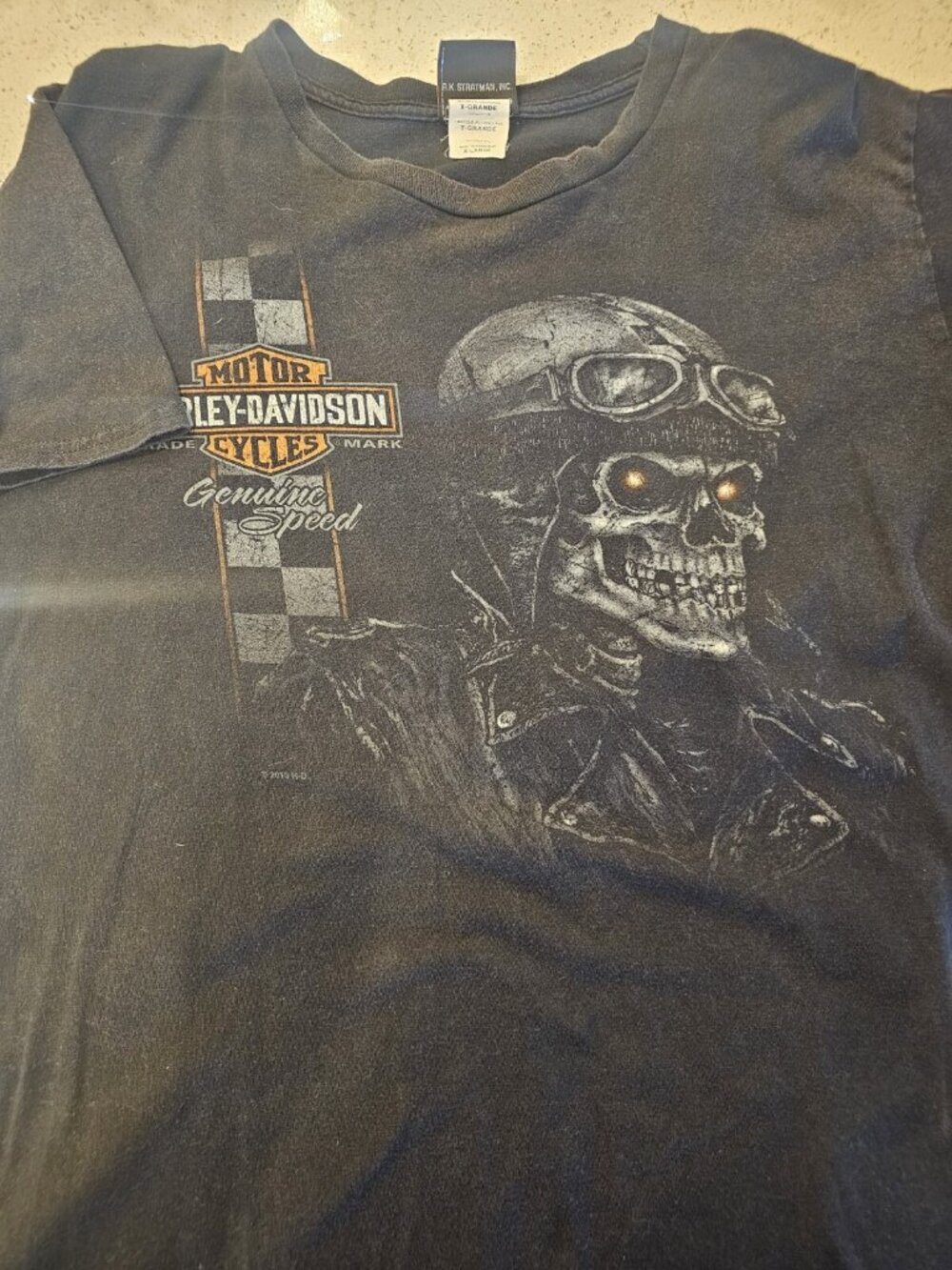 Harley Davidson Rochester Minnesota Skull 40th Anniversary T-shirt Men's XL